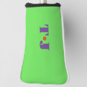 Hellgrün Golf Headcover (Rotieren 90)