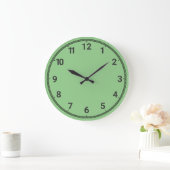 Hellgrün Große Wanduhr (Zuhause)