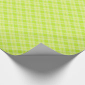 Hellgrün kariert geschenkpapier (Ecke)