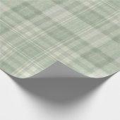Hellgrün kariert geschenkpapier (Ecke)