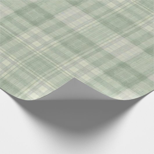 Hellgrün kariert geschenkpapier (Ecke)