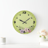 Hellgrün kariert große wanduhr (Zuhause)