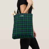 Hellgrün Kariert MacKay Tartan Optionales Monogram Tasche (Von Nahem)
