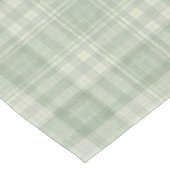 Hellgrün kariert mittelgroßer tischläufer (Ecke)
