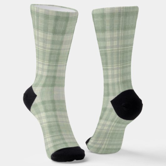 Hellgrün kariert socken (Gewinkelt)
