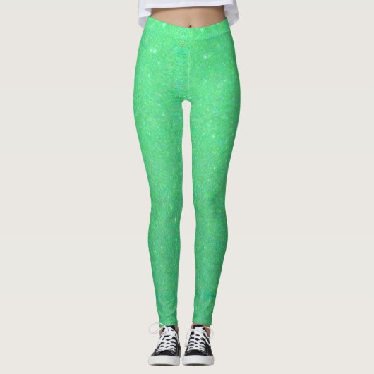 Hellgrün Leggings (Vorderseite)