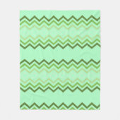 Hellgrün mit dekorativem Print-Design Fleecedecke (Vorderseite)