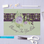 hellgrün mit Lila Seidenpapier (Handwerk)