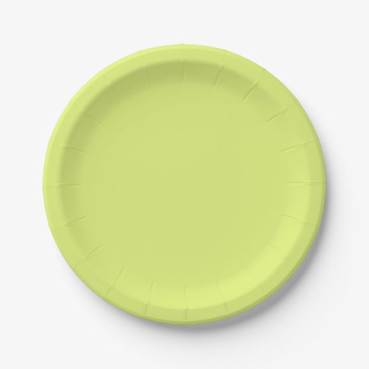 Hellgrün Pappteller (Vorderseite)