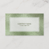 Hellgrün schimmernde irisierende Textur Visitenkarte (Vorderseite)
