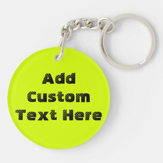 Hellgrün Schlüsselanhänger (Rückseite)