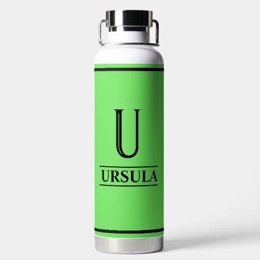 Hellgrün Trinkflasche (Rückseite)