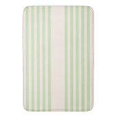 Hellgrün und beige, fünf Streifen Badematte (Vorderseite Vertikal)