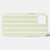 Hellgrün und beige, fünf Streifen Case-Mate iPhone Hülle (Rückseite (Horizontal))