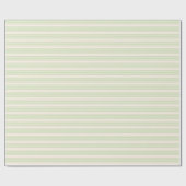 Hellgrün und beige, fünf Streifen Geschenkpapier (Flach)