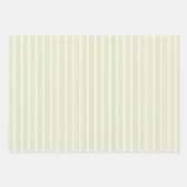 Hellgrün und beige, fünf Streifen Geschenkpapier Set (Vorderseite 3)