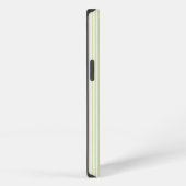 Hellgrün und beige, fünf Streifen iPhone Hülle (Rechte Seite)