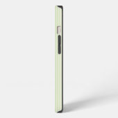 Hellgrün und beige, fünf Streifen iPhone Hülle (Linke Seite)