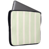 Hellgrün und beige, fünf Streifen Laptopschutzhülle (Vorne Rechts)
