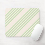 Hellgrün und beige, fünf Streifen Mousepad (Mit Mouse)