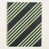 Hellgrün und fünf Streifen aus Holzkohle Planer (Vorderseite)
