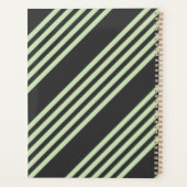 Hellgrün und fünf Streifen aus Holzkohle Planer (Rückseite)