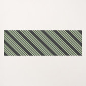 Hellgrün und fünf Streifen aus Holzkohle Yogamatte (Rückseite (Horizontal))