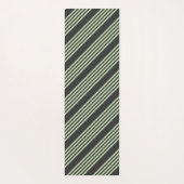Hellgrün und fünf Streifen aus Holzkohle Yogamatte (Rückseite)