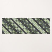 Hellgrün und fünf Streifen aus Holzkohle Yogamatte (Vorderseite (Horizontal))