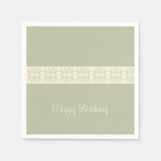 Hellgrün und rosa serviette (Vorderseite)