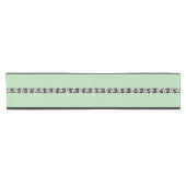 Hellgrün und schwarz mit Edelweiss Kurzer Tischläufer (Horizontal)