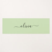 Hellgrün und schwarz yogamatte (Vorderseite (Horizontal))