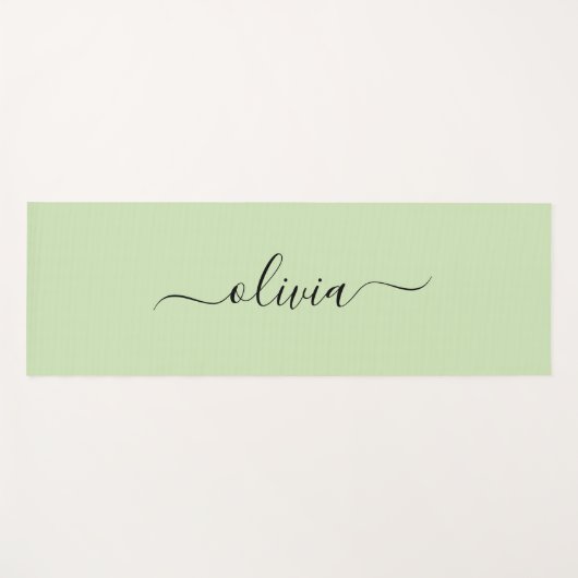 Hellgrün und schwarz yogamatte (Vorderseite (Horizontal))