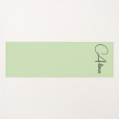 Hellgrün und schwarz yogamatte (Vorderseite (Horizontal))