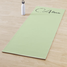 Hellgrün und schwarz yogamatte