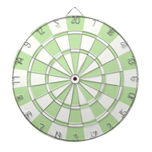 Hellgrün und weiß dartscheibe (vorne)