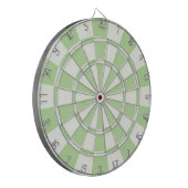 Hellgrün und weiß dartscheibe (Vorderseite Links)