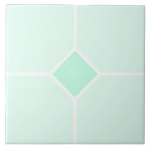 Hellgrün und weiß viereckiges Kreuz