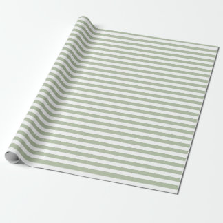 Hellgrün und weiße Streifen Geschenkpapier