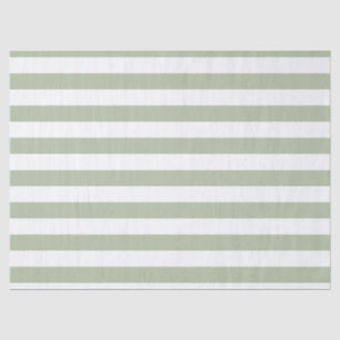 Hellgrün und weiße Streifen Seidenpapier