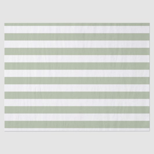 Hellgrün und weiße Streifen Seidenpapier (Vorderseite)