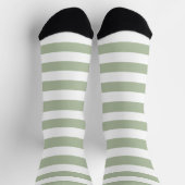 Hellgrün und weiße Streifen Socken (Oben)