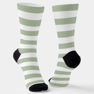 Hellgrün und weiße Streifen Socken