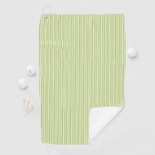 Hellgrün vintage Ticking Stripe Farmhouse Golfhandtuch (Insitu)