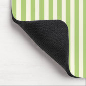Hellgrün vintage Ticking Stripe Farmhouse Mousepad (Ecke)