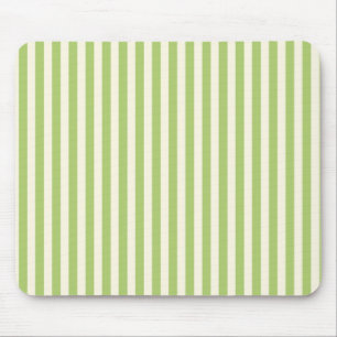 Hellgrün vintage Ticking Stripe Farmhouse Mousepad