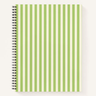 Hellgrün vintage Ticking Stripe Farmhouse Notizblock