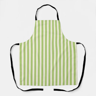 Hellgrün vintage Ticking Stripe Farmhouse Schürze