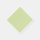 Hellgrün vintage Ticking Stripe Farmhouse Serviette (Ecke)