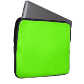 Hellgrün (Vollfarbe) Laptopschutzhülle (Vorne Rechts)